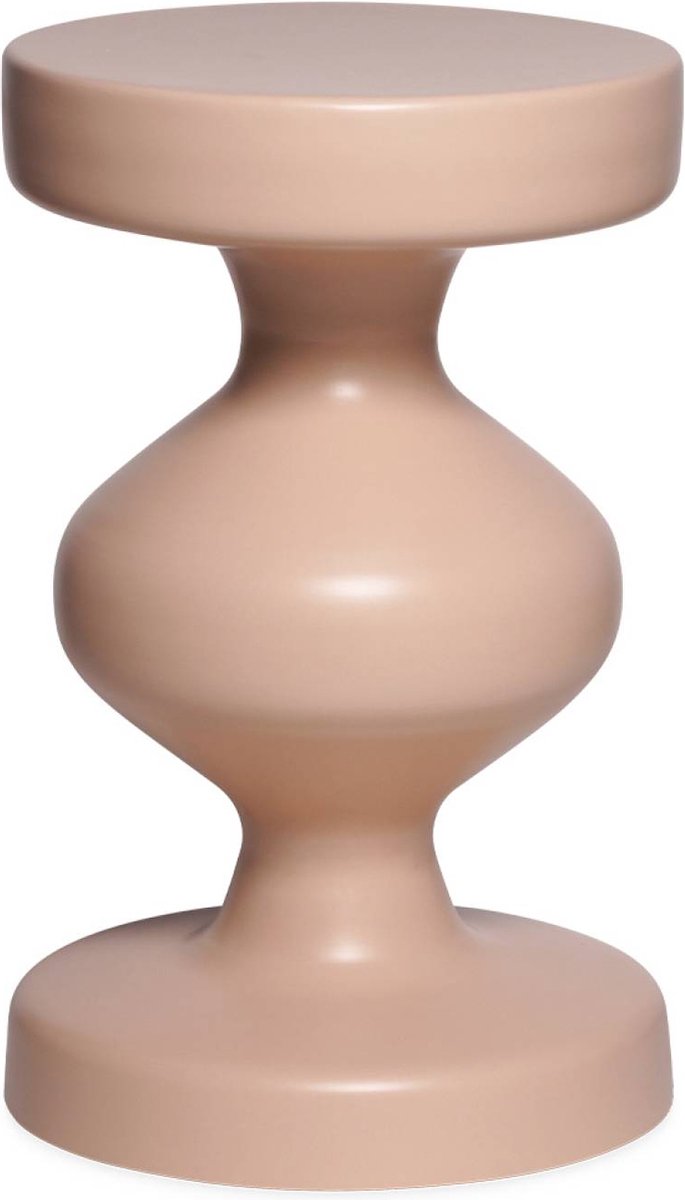 sweeek - Bijzettafel, hoektafel, metalen nachtkastje ø29,5 x h 48,5cm - hawa