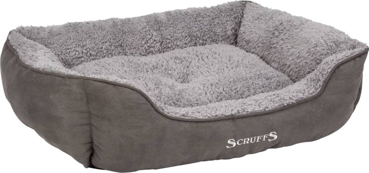 Scruffs Cosy - Comfortabele Zacht Gevoerde Hondenmand - Kleur: Grijs, Maat: Small - Scruffs