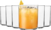 Waterglazen - Klassieke Whisky Water Cocktail Tumblers - 280ml - Clear - Pack van 6