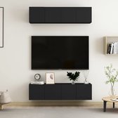 The Living Store Televisiekast TV-meubel - 60 x 30 x 30 cm - Zwart