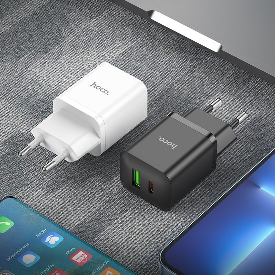 Chargeur Hoco pour Apple iPhone 12 Mini - Câble Lightning vers Type C (1  mètre) & Dual | bol