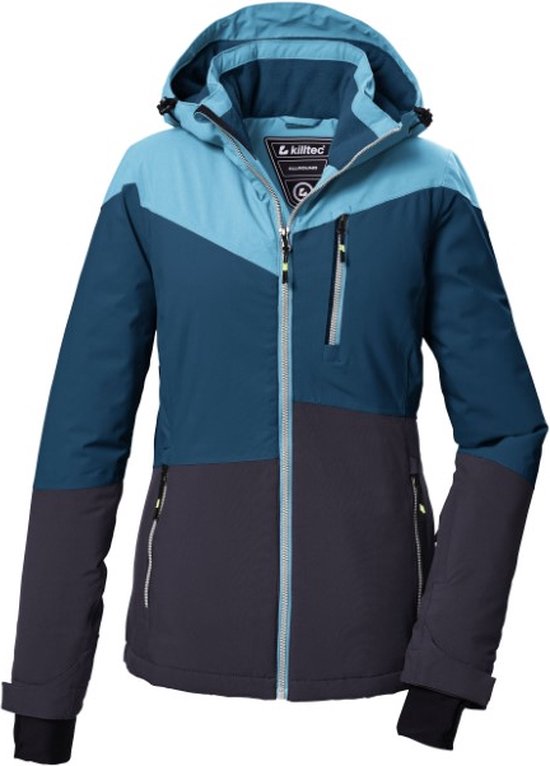 Killtec dames ski jas - ski-jas dames - 41628 - licht blauw/blauw/donkerblauw