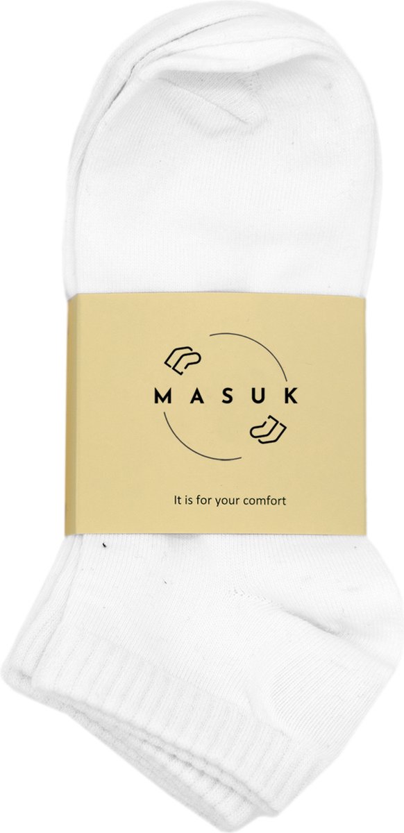 MASUK Dames & Heren Enkelsokken met Enkelbescherming – Unisex Anti-Blaar Gel Pad – Niet Afzakkende Comfort Sokken – Set van 3 Paar – Wit – Maat 40-45 — cadeau in Cadeau-ideeën - foto 8