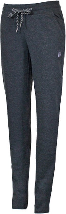 Donnay - Joggingbroek met rechte pijp (Lily) - Sportbroek - Dames - Charcoal-marl (037) - maat 3XL