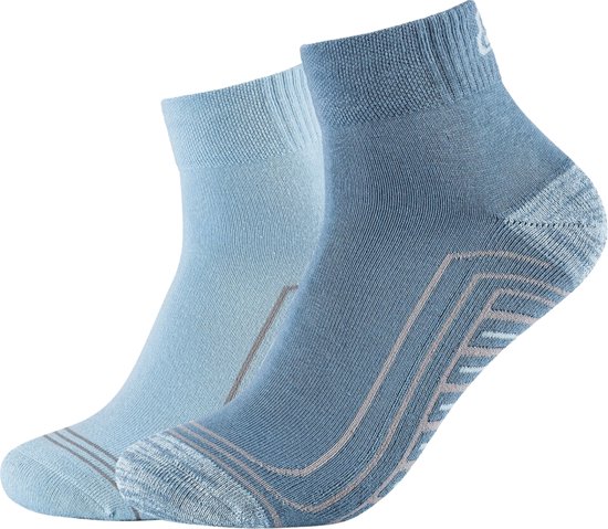 Skechers 2PPK Basic Cushioned Chaussettes SK42019-5441, Unisexe, Blauw, Chaussettes, taille: 39-42