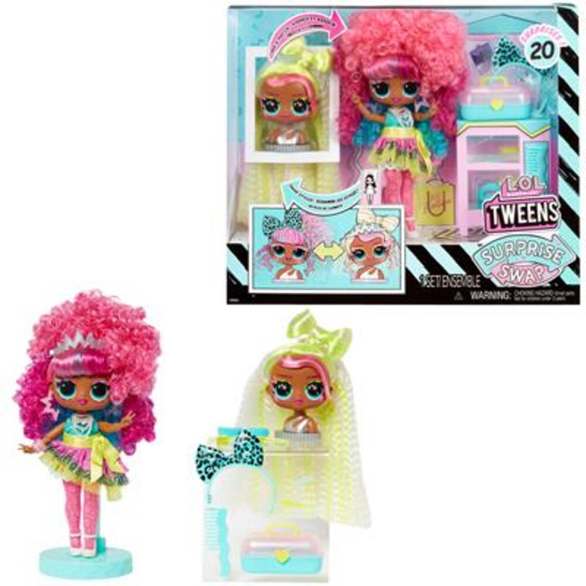 L.O.L. Surprise! Tweens Surprise - 16,5 cm - Swap Modepop - Curls-2-Crimps Cora — afbeelding 10