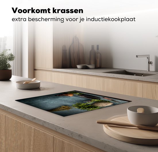 KitchenYeah® Inductie Beschermer 60x52 Cm - Spreuken - Hoe Laat Is Het Het Is Happy Hour Quotes 60x52 Cm Afdekplaat Inductie Inductiebeschermer