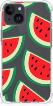 Smartphone hoesje Geschikt voor iPhone 15 Telefoonhoesje met tekst met transparante rand Watermelons