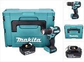 Makita DDF 487 G1J accuboormachine 18 V 40 Nm borstelloos + 1x accu 6.0 Ah + Makpac - zonder lader