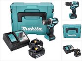 Makita DDF 487 RMJ accuboormachine 18 V 40 Nm borstelloos + 2x accu 4.0 Ah + lader + Makpac