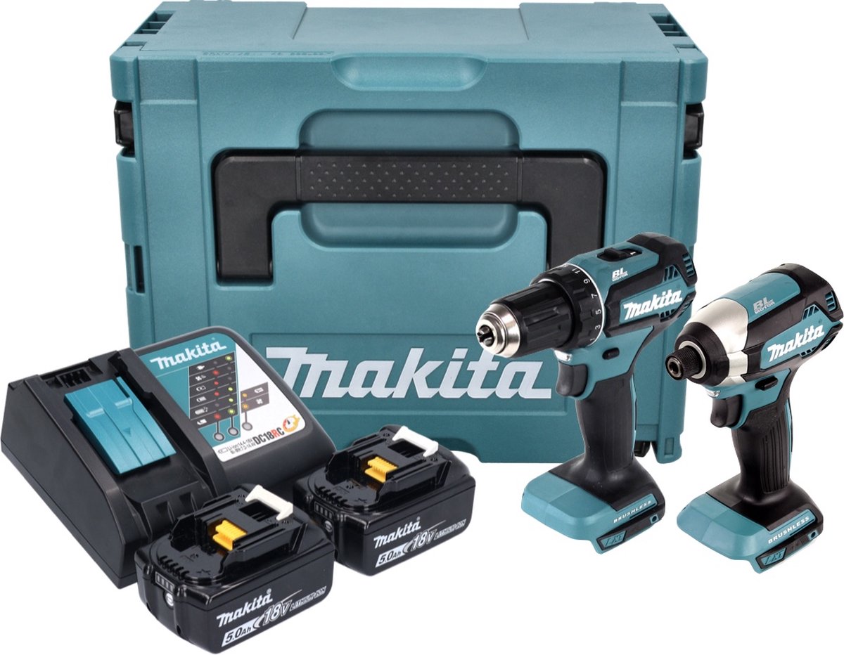 Makita DLX2289TJ Combiset - Boormachine + Slagschroefdraaier 18V thumbnail 3