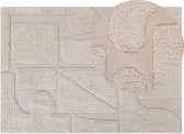 DIYADIN - Laagpolig vloerkleed - Beige - 160 x 230 cm - Katoen