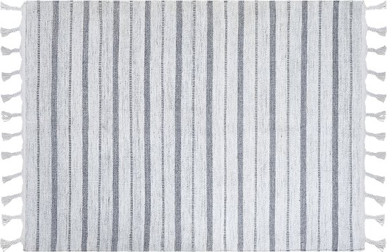 BADEMLI - Vloerkleed - Wit - 140 x 200 cm - Synthetisch materiaal