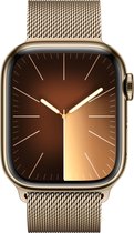 Apple Watch Series 9 - GPS + Cellular - 41mm - Gold Stainless Steel Case with Gold Milanese Loop
