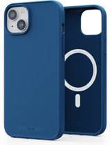 Njord Collections 100% GRS telefoonhoesje - Geschikt voor iPhone 15 Plus – Gerecyled Plastic - Duurzaam Telefoonhoesje - 2m valbescherming - Mag Compatibel – Blauw