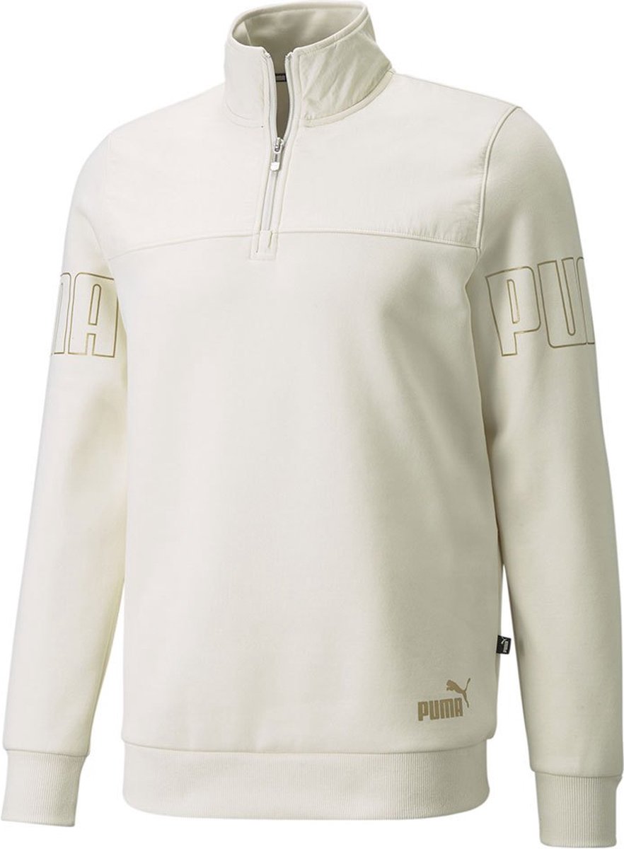 Puma Winterized Sweatshirt Met Halve Rits L Man Ivory Glow
