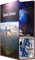 Tonecheer Book Nook: Space Station | Houten 3D-puzzel | Verlicht | Sensor | DIY-miniatuurhuis | TQ124