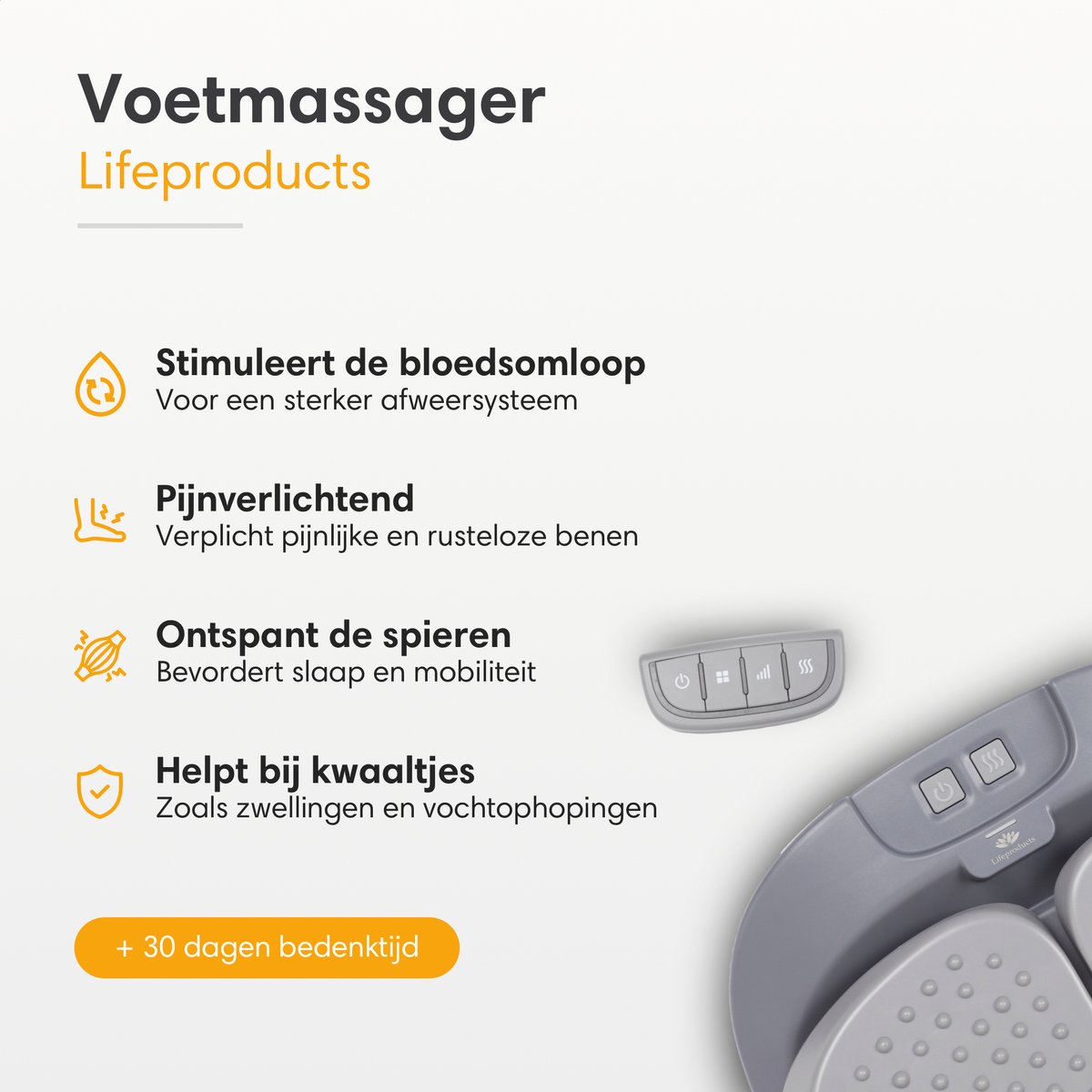 Lifeproducts Voetmassage Apparaat - Massage Apparaat met Trilfunctie - Trilplaat - Bloedcirculatie Massageapparaat - Voetmassageapparaat - Massageapparaten met Verwarming thumbnail 5