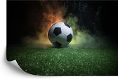 Papier peint photo Voetbal sur le terrain