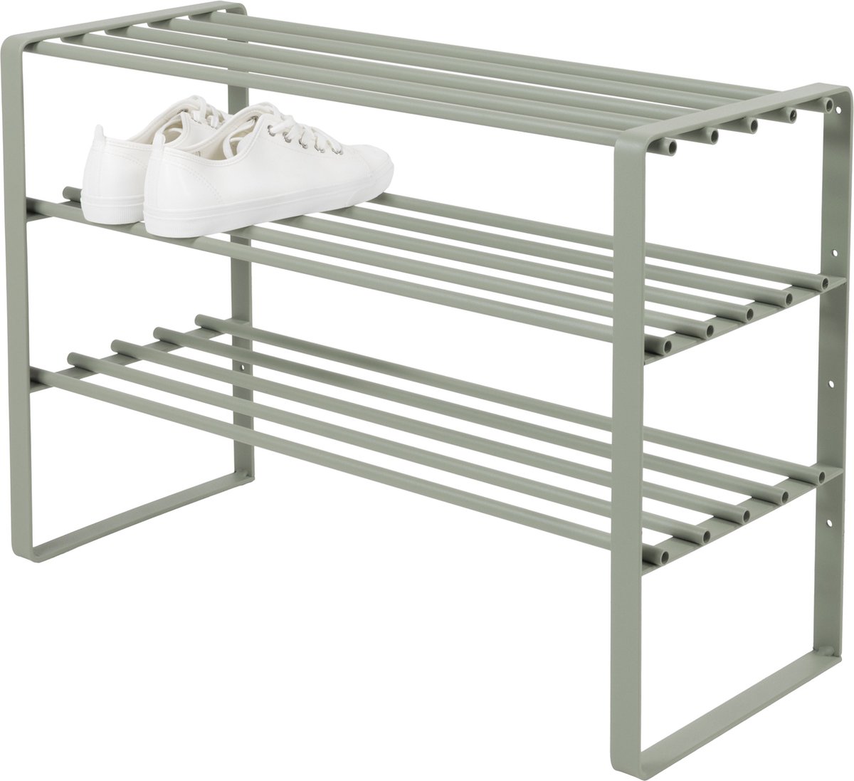 Spinder Design schoenenrek Rex SR 2 - Dusty Green - 12 paar schoenen - Staal