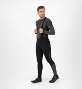 Rogelli Essential HI VIS Heren Lange Fietsbroek - Bretels - Zeem - Zwart