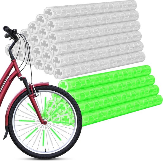 72 pièces réflecteurs de rayons pour vélo, réflecteurs, rayons
