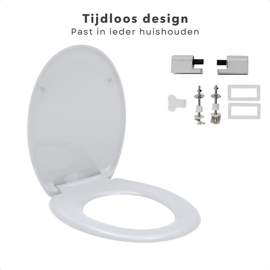 Ideal Standard - Ala, wc-bril compatibel met softclosemechanisme, D-vorm, wit