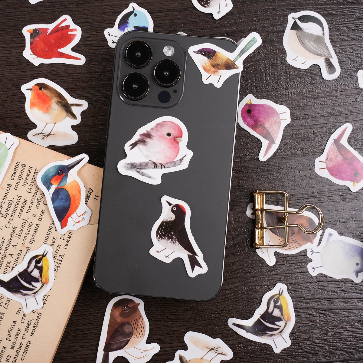 Bullet Journal Stickers - Little Birds - 46 stuks - Planner Agenda Stickers - Vogel Stickers - Bird Sticker Scrapbook stickers - Bujo stickers - Stickers volwassenen en kinderen — afbeelding 6