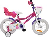 2Cycle Princess - Kinderfiets - 14 inch - Roze - met Poppenzitje 2 Cycle Zeemeermin - Kinderfiets - 14 inch - Meisjesfiets - 14 inch fiets