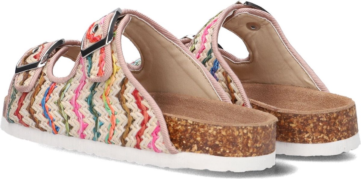 Colors Of California Sandal Multicolor Slippers - Meisjes - Beige - Maat 28