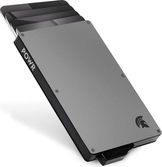 Powr RFID Portemonnee - Smart Wallet - Slim Wallet - Kaarthouder Pasjes - Pasjeshouder - Anti diefstal - NFC Blocker - Titanium