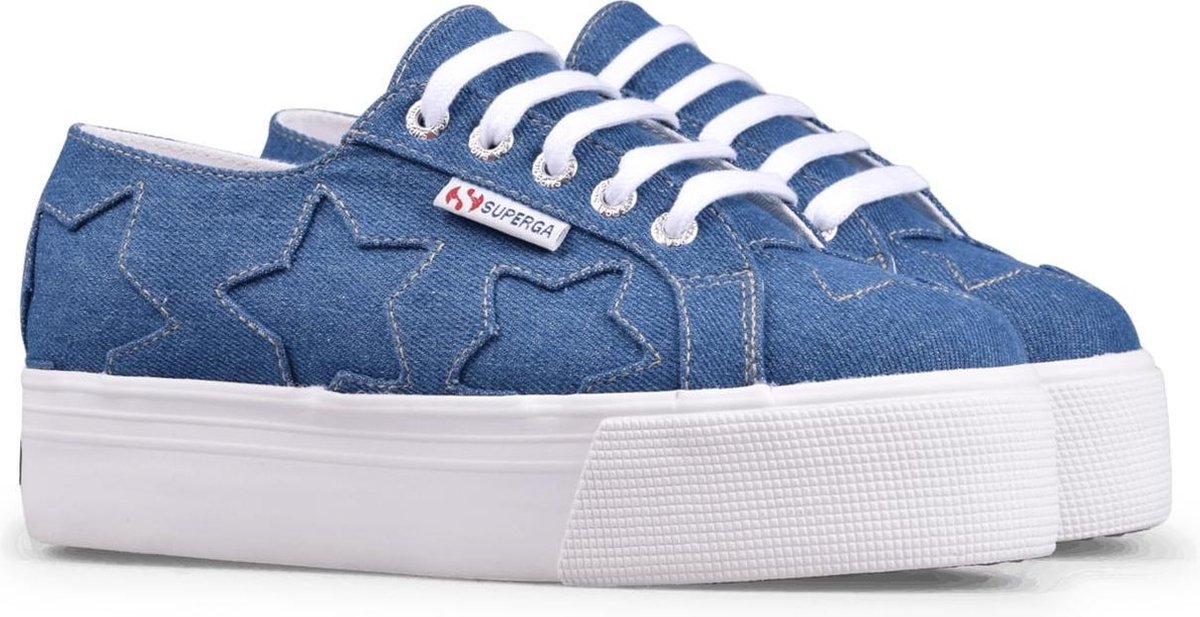 Superga - Dames Sneakers 2790 Denimpatchw Fantasia 15 - Blauw - Maat 37 |  bol.com