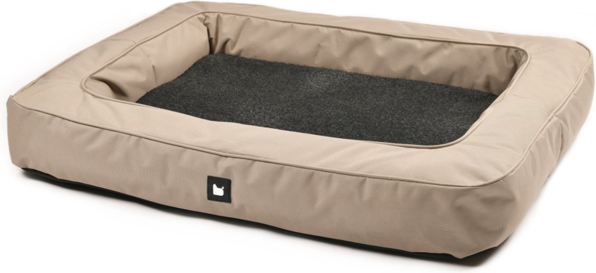 Extreme Lounging - b-dog luxury monster - orthopedische hondenkussen - wasbaar met rits - uitneembaar kussen - 100x80x15cm - Sand