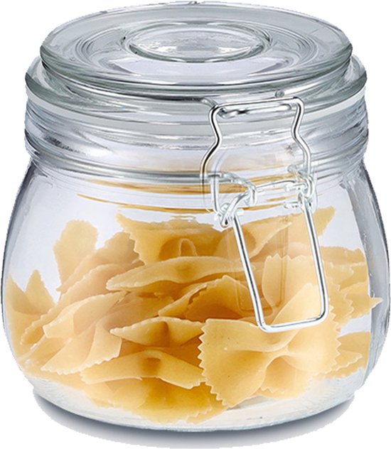 Originele Weck 3/4 liter inmaakpotten, 850 ml, ronde rand RR100