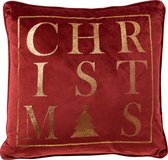 CHRISTMAS - Kussenhoes 45x45 cm - Kerst - Biking Red - rood