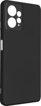 Geschikt voor Xiaomi Redmi Note 12 4G siliconen hoesje semi-rigide Soft-touch Zwart