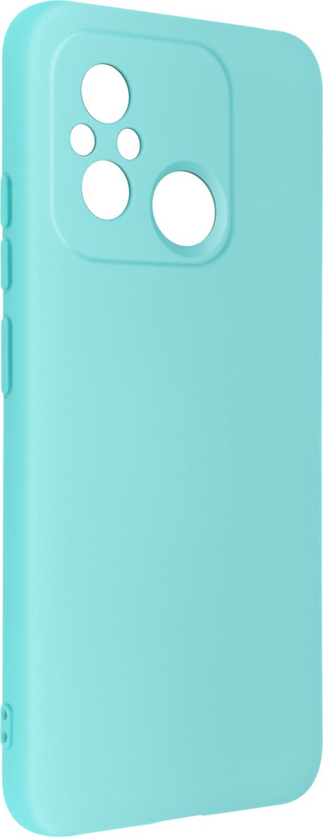 Geschikt voor Xiaomi Redmi 12C siliconen hoesje semi-rigide Soft-touch Turquoise