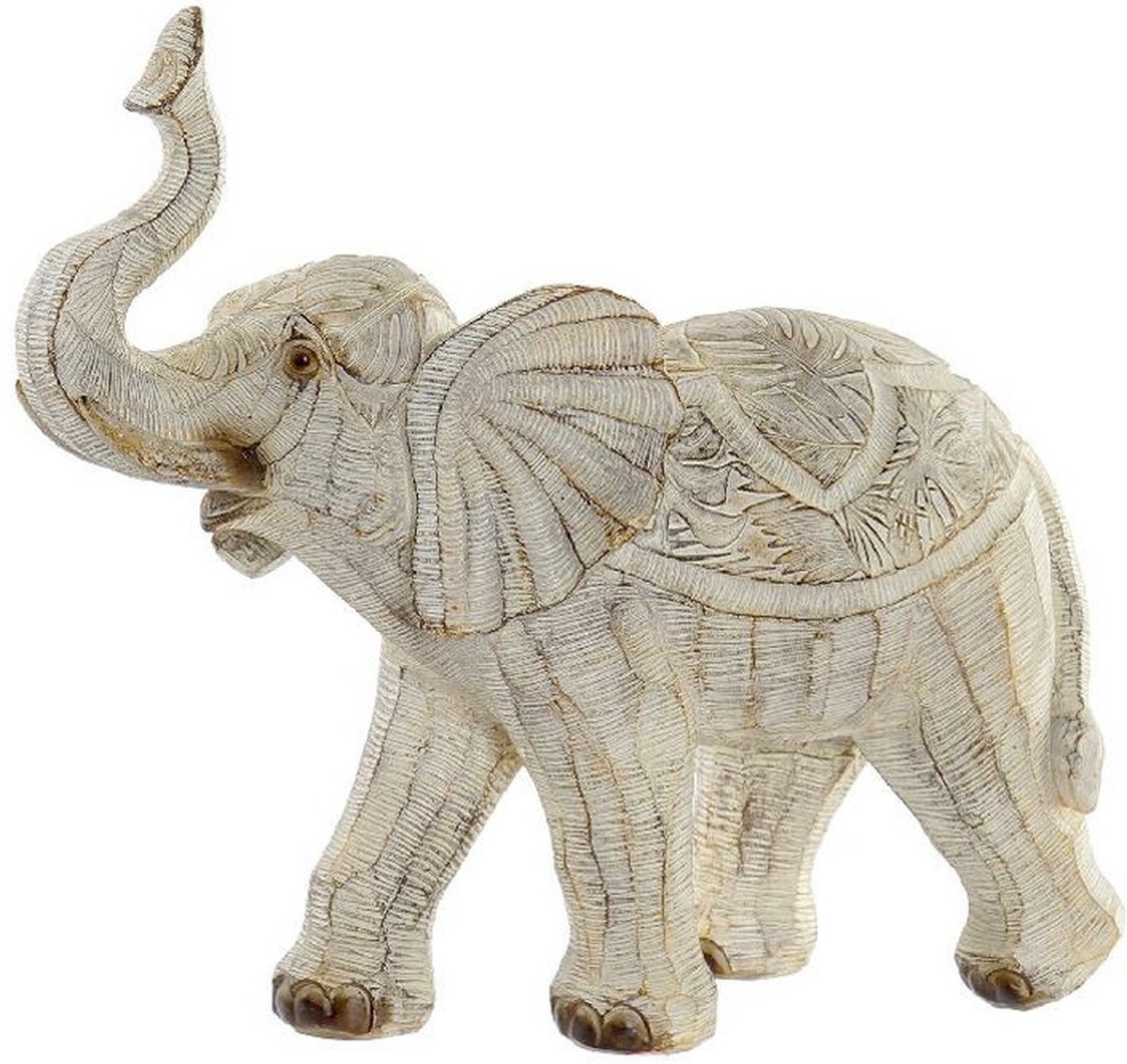 Decoratieve figuren DKD Home Decor Hars Olifant (27 x 12 x 24.5 cm)