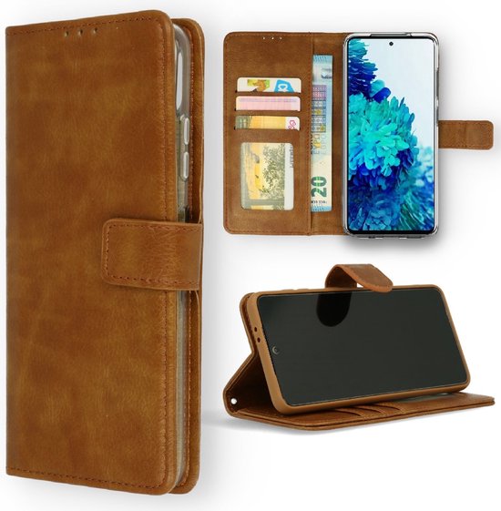 Etui LuxeBass adapté pour Oppo A96 - Etui livre - Marron - Etui portefeuille - Etui pour téléphone - Housse pour téléphone portable - Etuis pour téléphone