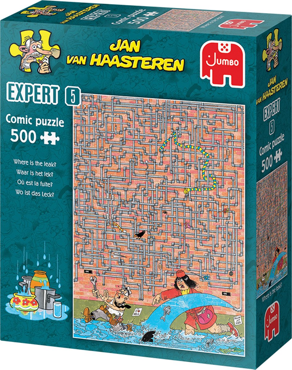 Jan van Haasteren Expert - Where is the leak? - 500 stukjes - Puzzel — afbeelding 2