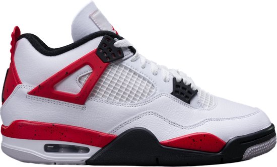 Air Jordan 4 Retro 'Red Ciment' - DH6927-161 - Taille 42 - ROUGE - Chaussures pour femmes