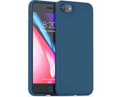 ShieldCase Silicone case geschikt voor Apple iPhone SE 2020 / SE 2022 hoesje - optimale bescherming - perfecte pasvorm - TPU Materiaal - blauw