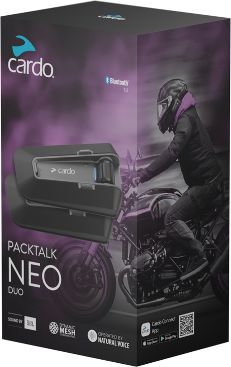 Cardo Packtalk Neo Dual Communicatiesysteem - Maat - Bluetooth Intercom