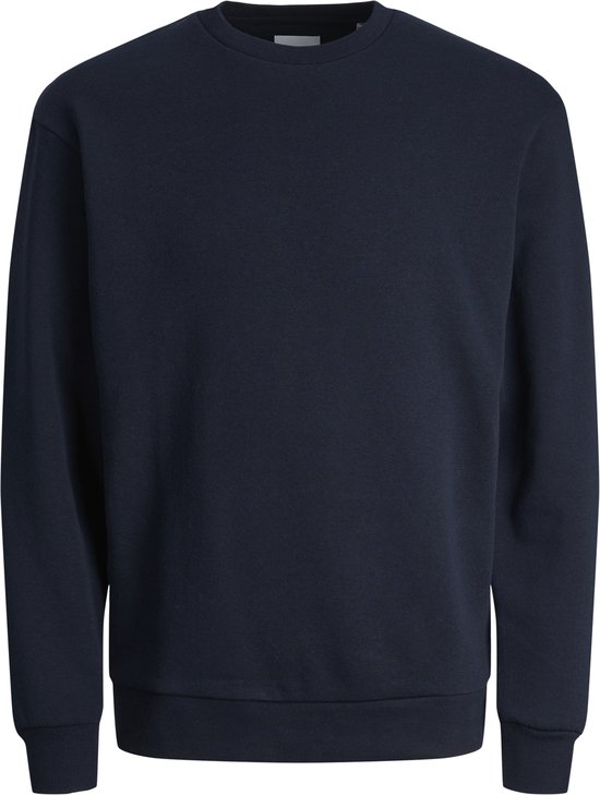 JACK & JONES Bradley sweat crew regular fit - sweat col rond homme en coton mélangé - bleu - Taille : M