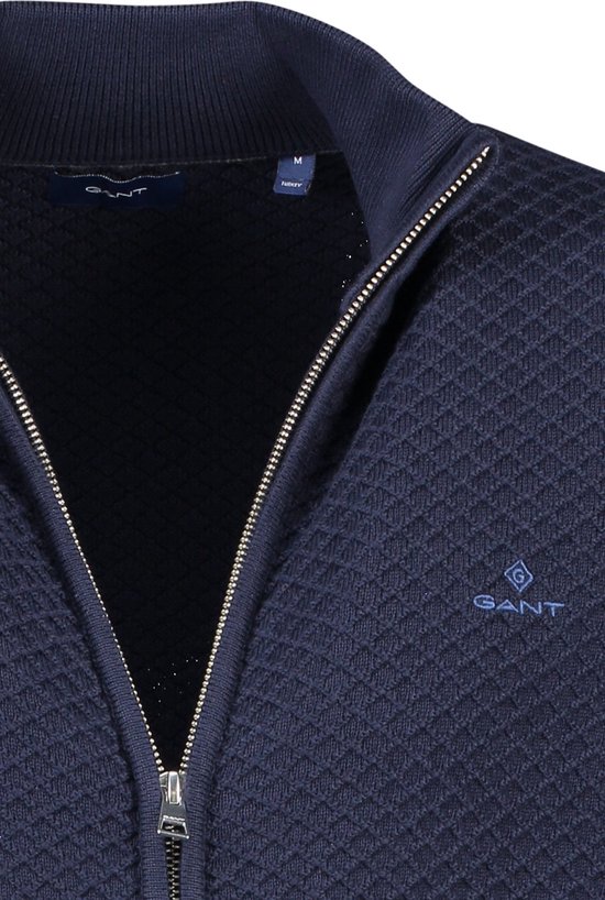 Gant vest donkerblauw