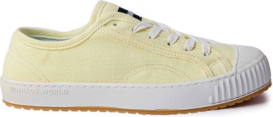 Komrads vegan sneakers - ICNS Spartak Ancient Yellow - Schoen uit duurzaam en gerecycleerd materiaal - Geel - Maat 37