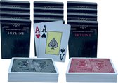 Skyline jumbo plastic - speelkaarten - pokerkaarten - kaartspel - 2 Index 12 stuks.