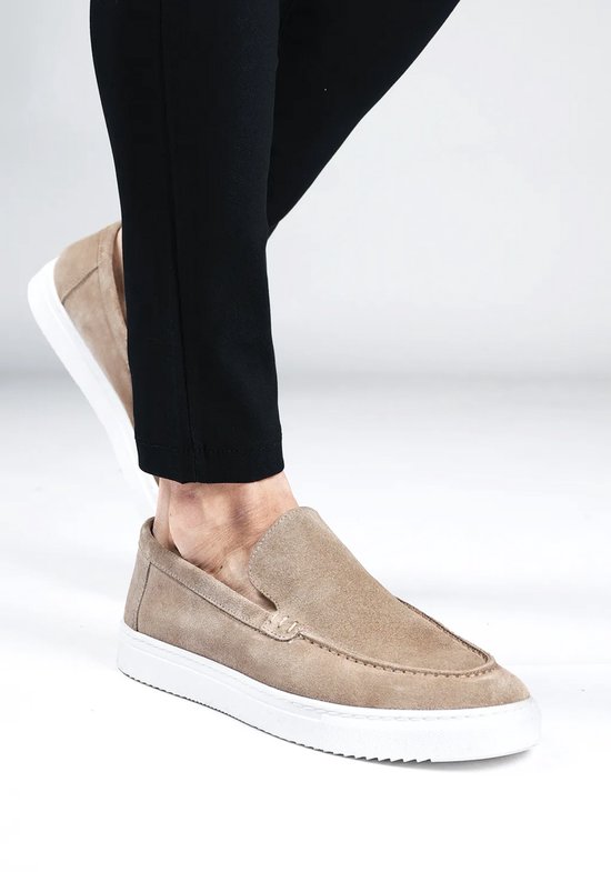 Foto: Cotton district suede loafers mid beige