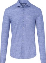 Blue Industry - Overhemd Print Blauw - Heren - Maat 42 - Slim-fit