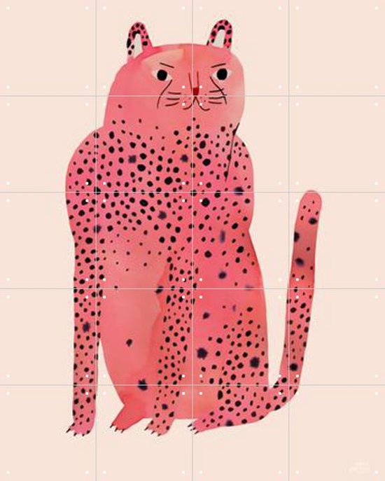 IXXI Pink Panther - Wanddecoratie - Dieren en insecten - 80 x 100 cm